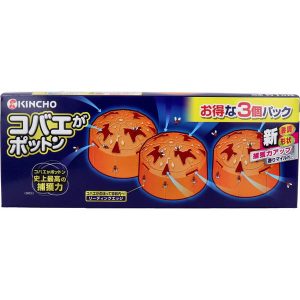 [日本直送] 現貨 KINCHO - 金鳥 果蠅放置型誘捕器 (3個入)