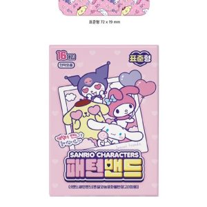[韓國直送] Sanrio - 韓國限定角色人物卡通膠布 16片一盒 (韓國製)