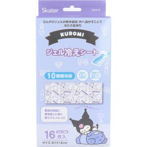 [日本直送] Kuromi - 可羅米日本限定凝膠冷凍退熱貼16片裝 (冷卻持續10小時)