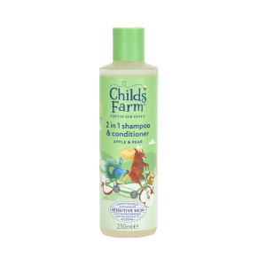 [英國天然護理品牌] Childs Farm 天然蘋果香梨二合一洗髮露護髮素 2 in 1 Shampoo & Conditioner Apple & Pear 250ml (適合乾性髮質)